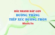 Tìm m để đường thẳng tiếp xúc với đường tròn Toán 10 -...